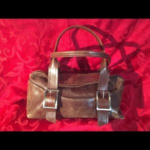 Kenneth Cole doctor style leather handbag.